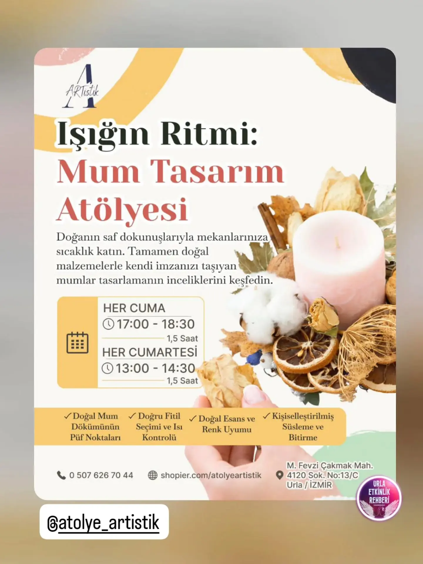 Işığın Ritmi: Mum Tasarım Atölyesi