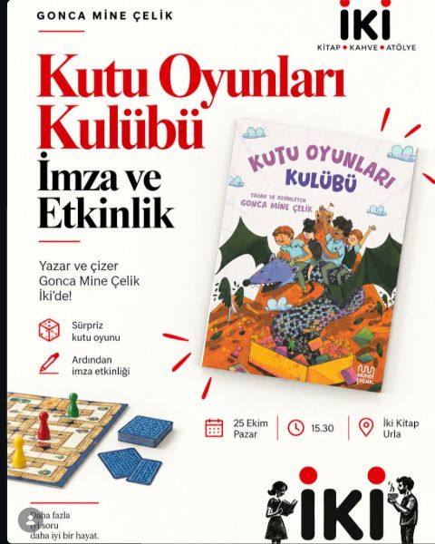 Kutu Oyunları Kulübü – Gonca Mine Çelik ile İmza ve Etkinlik